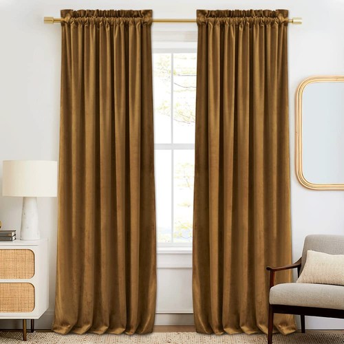 Ryb home soft velvet curtains - velvet,